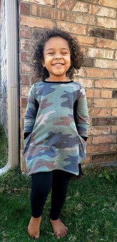 PDF-mønster/pattern: Snuggly Tunic 80-164 (US 12m-14y)