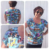 PDF-mønster/pattern: T-shirt adult fitted cut size 34-54 (US 4-24)