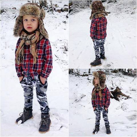 PDF-mønster/pattern: Baggy Slim byxa/pants child size 56-164 (US newborn-14y)