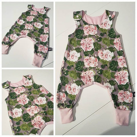 PDF-mønster/pattern: Basic Romper child size 50-110 (US newborn-5y)