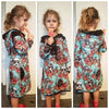 PDF-mønster/pattern: Raglan Dress With a Twist child size 80-164 (US 12m-14y)