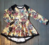 PDF-mønster/pattern: Peplum Tunic With a Twist child size 80-164 (US 12m-14y)