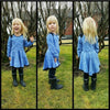 PDF-mønster/pattern: Peplum Tunic With a Twist child size 80-164 (US 12m-14y)