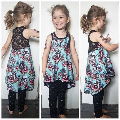 PDF-pakke/bundle: Tank Top Tunic With a Twist child + adult