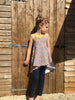 PDF-mønster/pattern: Tank Top Tunic With a Twist child size 80-164 (US 12m-14y)