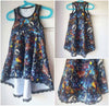 PDF-mønster/pattern: Tank Top Tunic With a Twist child size 80-164 (US 12m-14y)