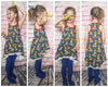 PDF-mønster/pattern: Tank Top Tunic With a Twist child size 80-164 (US 12m-14y)