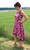 PDF-mønster/pattern: High Low Dress adult size 34-58 (US 2-28)