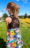 PDF-mønster/pattern: Tank Top Tunic With a Twist child size 80-164 (US 12m-14y)