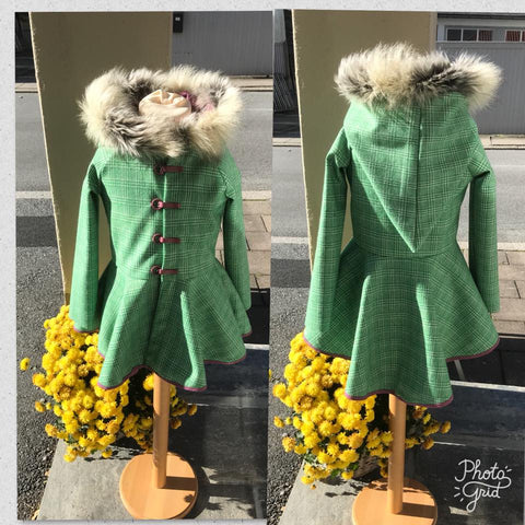 PDF-mønster/pattern: Fairytale Hoodie child size 80-164 (US 12m-14y)