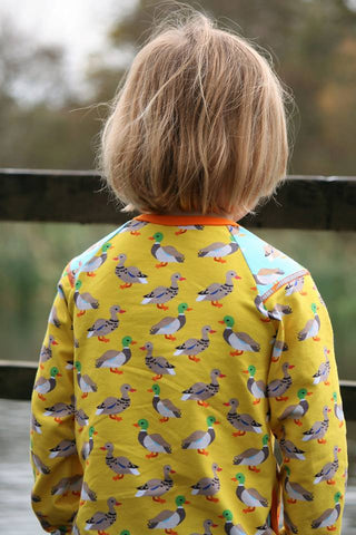 PDF-mønster/pattern: Basic Raglan With a Twist child size 80-164 (US 12m-14y)