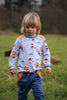 PDF-mønster/pattern: Basic Raglan With a Twist child size 80-164 (US 12m-14y)
