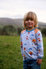 PDF-mønster/pattern: Basic Raglan With a Twist child size 80-164 (US 12m-14y)