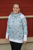 PDF-mønster/pattern: Raglan Hoodie With a Twist adult size 34-54 (US 4-24)