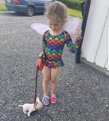 PDF-Mønster/pattern: Dance Like a Mermaid child size 80-164 (US 12m-14y)