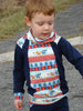 PDF-mønster/pattern: Raglan Hoodie With a Twist child size 80-164 (US 12m-14y)