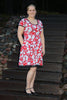 PDF-mønster/pattern: Raglan Dress With a Twist adult size 34-54 (US 4-24)