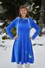 PDF-mønster/pattern: Raglan Dress With a Twist adult size 34-54 (US 4-24)