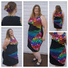 PDF-mønster/pattern: Puzzle Dress adult size 34-54 (US 4-24)