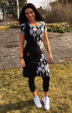 PDF-mønster/pattern: 50/50 Dress Adult size 34-54 (US 4-24)