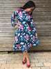PDF-mønster/pattern: Raglan Dress With a Twist adult size 34-54 (US 4-24)