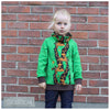 PDF-mønster/pattern: Raglan Hoodie With a Twist child size 80-164 (US 12m-14y)