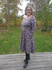 PDF-mønster/pattern: Raglan Dress With a Twist adult size 34-54 (US 4-24)