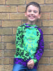 PDF-mønster/pattern: Raglan Hoodie With a Twist child size 80-164 (US 12m-14y)