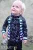 PDF-mønster/pattern: Raglan Hoodie With a Twist child size 80-164 (US 12m-14y)