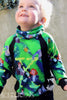 PDF-mønster/pattern: Raglan Hoodie With a Twist child size 80-164 (US 12m-14y)