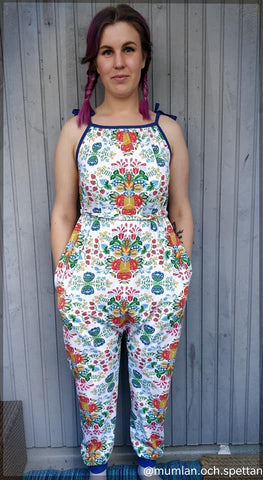 PDF-mønster/pattern: Summer Romper/Dress adult 34-58 (US 4-28)