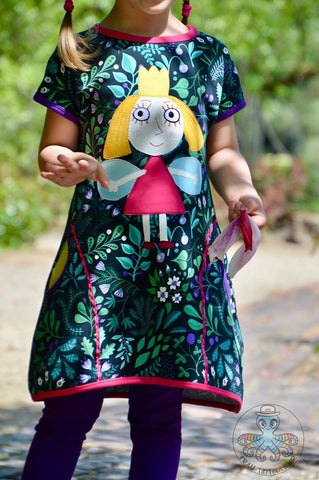 PDF-mønster/pattern: Every Day Dress child size 80-164 (US 12m-14y)