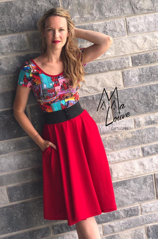 PDF-mønster/pattern: Dress of possibilities 34-58 (US 4-28)