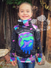 PDF-mønster/pattern: Raglan Hoodie With a Twist child size 80-164 (US 12m-14y)