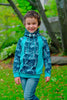 PDF-mønster/pattern: Raglan Hoodie With a Twist child size 80-164 (US 12m-14y)