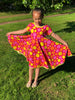 PDF-mønster/pattern: Snurrklänning/twirl dress child size 80-140 (US 12m-10y)