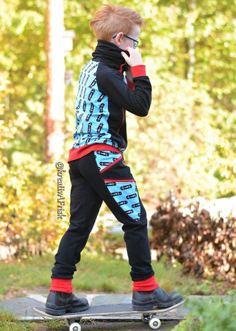 PDF-mønster/pattern: Zippety Split 80-164 (US 12m-14y)