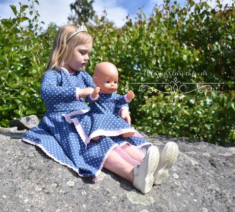PDF-mønster/pattern: Doll dress bundle