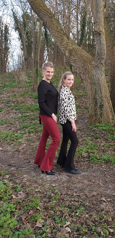 PDF-mønster/pattern: Nostalgia pants adult 32-54 (US 2-24)