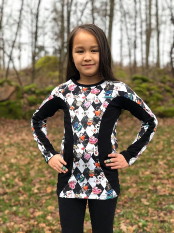 PDF-mønster/pattern: Colour block extravaganza child size 80-164 (US 12mo-14y)