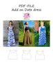 PDF-mønster/pattern: Add on Date dress
