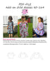 PDF-mønster/pattern: Add on child dresses