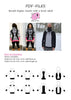 PDF-pakke/bundle: Raglan Hoodie With a Twist adult straight cut + fitted cut