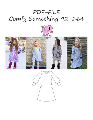 PDF-mønster/pattern: Comfy something child 92-164