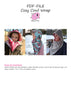 PDF-mønster/pattern: Cozy Cowl Wrap 3 years - adult