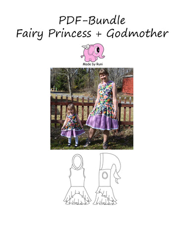 PDF-pakke/bundle: Fairy Godmother + Fairy Princess