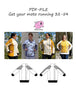 PDF-mønster/pattern: Get your moto running adult curved fit 32-54 (US 2-24)
