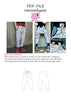 PDF-mønster/pattern: Harembyxa/pants adult size 34-54 (US 4-24)  size XS-XXXXXL