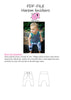 PDF-mønster/pattern: Harem knickers children size 56-164 (US newborn-14y)