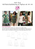 PDF-mønster/pattern: Hel/halvcirkelklänning & peplum (twirl dress) adult size 34-54 (US 4-24)